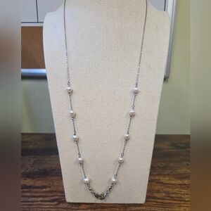 Freshwater Pearl Double Clasp Necklace
